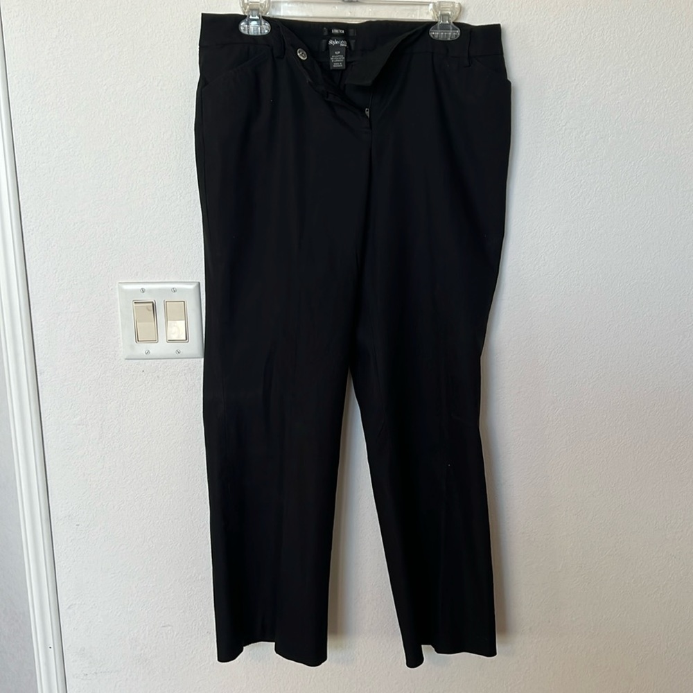 Style & Co Petite- Stretch, 12P Black